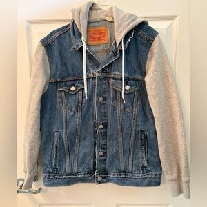 Levi’s Hybrid Hoodie Trucker Jacket Unisex Size Medium